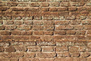 old dirty interior with brick wall, vintage background
