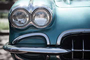 Vintage car headlight