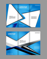 Tri-fold Brochure and Catalog Vector Design Template
