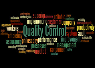 Quality Control, word cloud concept 2
