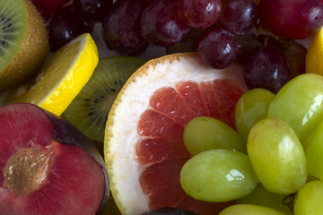 fruit slices close-up
