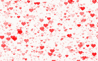 red hearts on white backgrounds