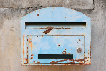 Old rusty mailbox