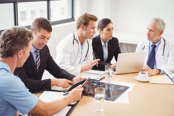 Medical team having a meeting in conference room