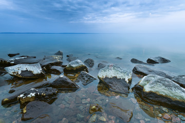 stone in water