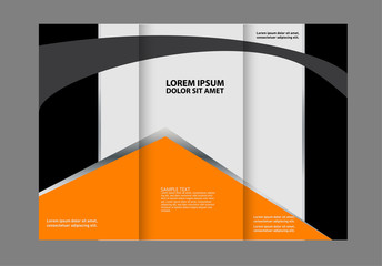 brochure design template frame for images
