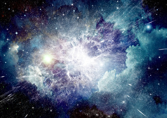 galaxy in a free space