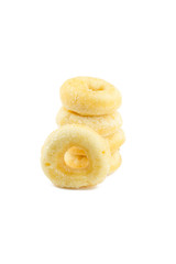 Fototapeta na wymiar Donut with suger isolated on white