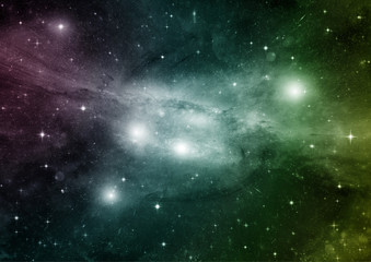 Obraz premium galaxy in a free space