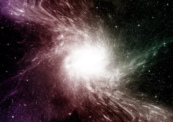 galaxy in a free space