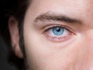 blue eye close-up