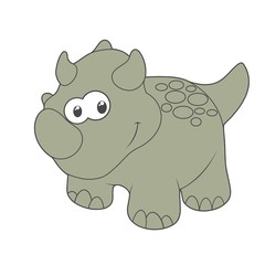 Cute Cartoon Dinosaur icon