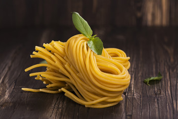 Fresh raw homemade pasta o