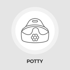 Potty vector flat icon