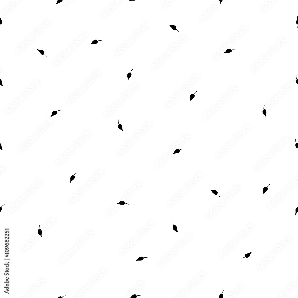 Poster seamless simple pattern with leaves