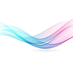 Abstract color wave design element