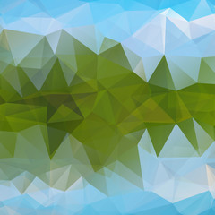 Triangular geometric shapes.