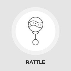 Rattle Flat Icon