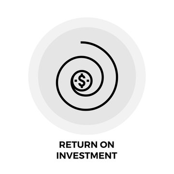 Return On Investment Line Icon