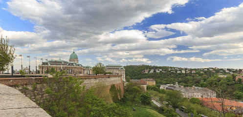 Fototapeta premium A view of Buda Castle in Budapest