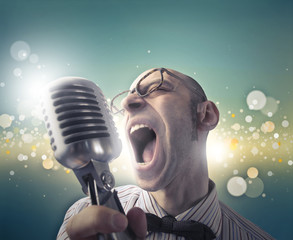 Man singing