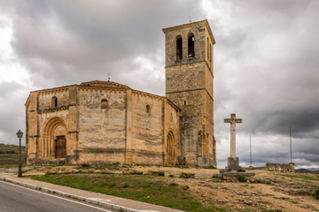 Obraz premium View at the church La Vela Cruz in Segovia
