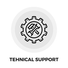 Technical support Line Icon