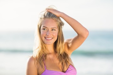 Portrait of woman on the beach