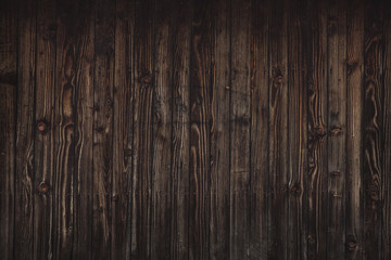 Dark brown wooden background or color planks texture