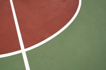 Outdoor basketball court
