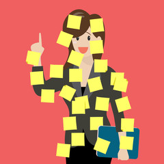 Sticky notes girl