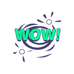 Fototapeta premium Wow Comic Speech Bubble