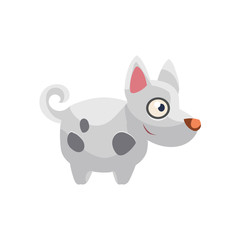 Hound Simplified Cute Illustration
