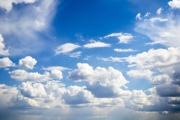 blue sky in the clouds