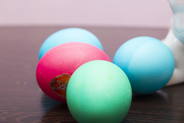 Several Easter eggs