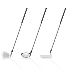 golf club vector illustration