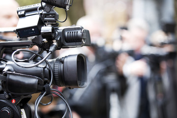 Video camera and journalists