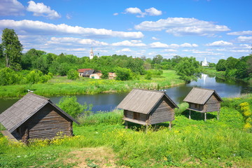 Fototapeta na wymiar Summer landscape in Suzdal