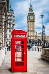 Deurstickers Telefooncel in Londen © conorcrowe