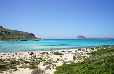 Fototapeta na wymiar Beautiful beaches of Gramvousa
