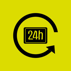 time flat icon design 