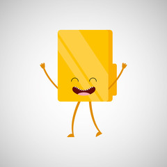 folder character design 