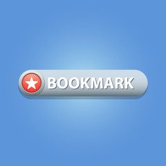Fototapeta na wymiar Bookmark Button Vector