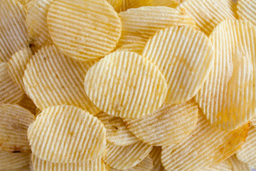 Potato chips background
