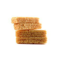 wafers on white background