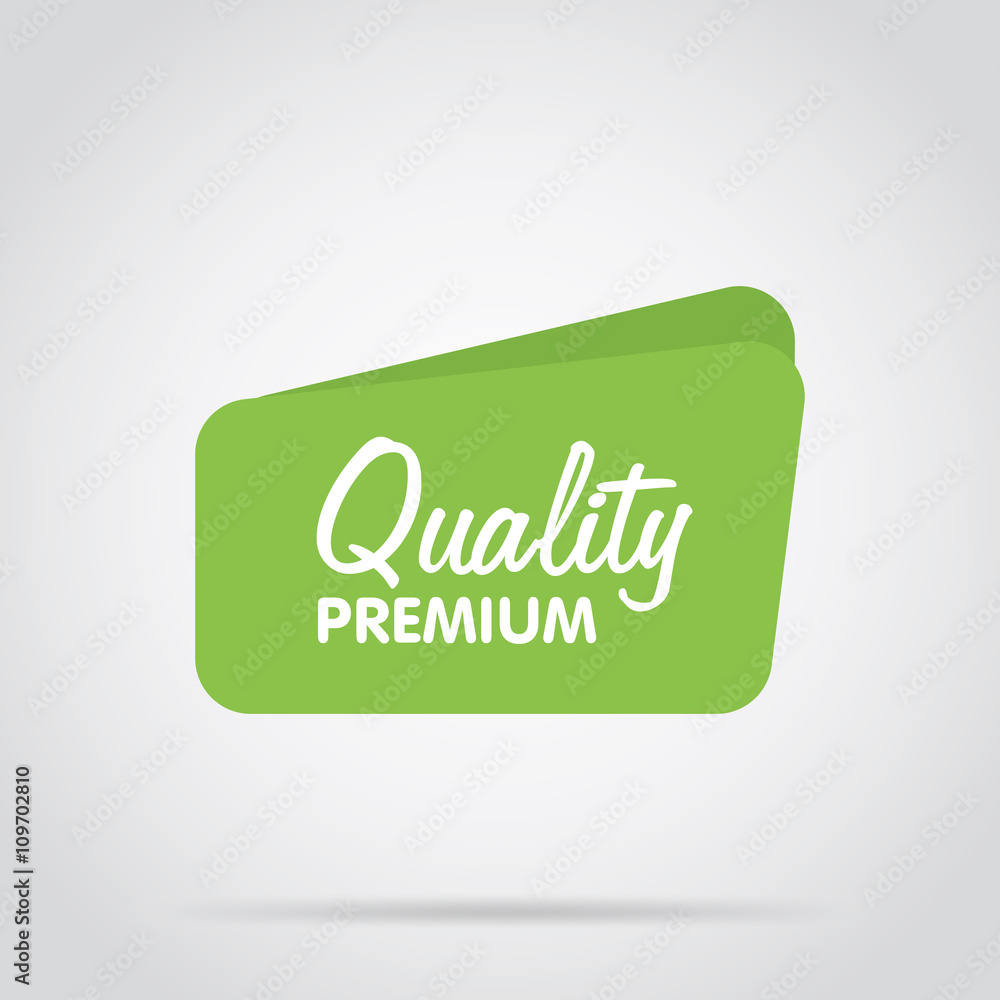 Canvas Prints badge isolated vector in flat design style. colorful abstract badge or label. premium quality.