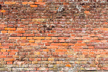 old red-orange brick wall 3