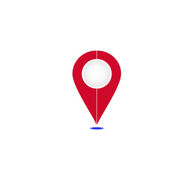  Map pointer icon, vector illustration