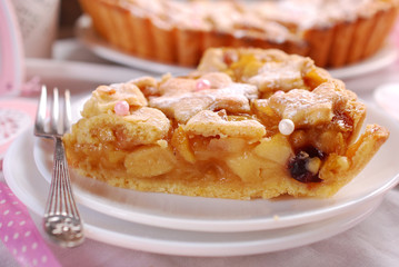 slice of homemade apple pie