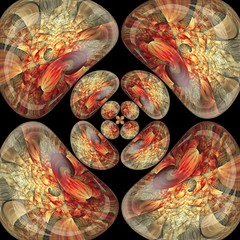 Abstract glossy ornament